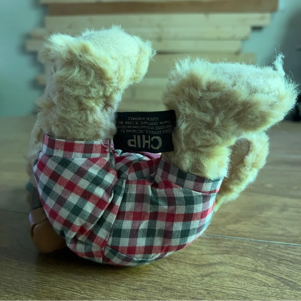 Russ Berrie Bears CHIP GOLFER Vintage Teddy Bear Stuffed Animal Toys